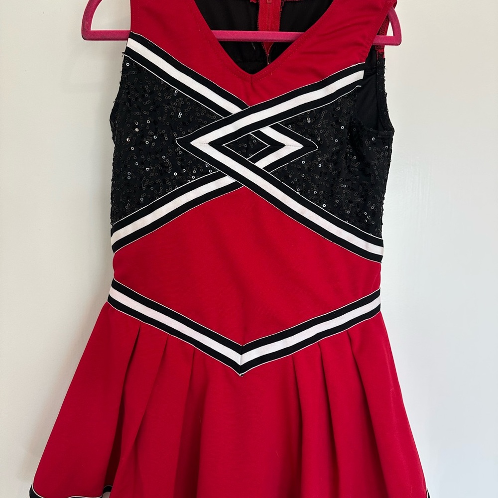 Red and Black Cheerleading Dress